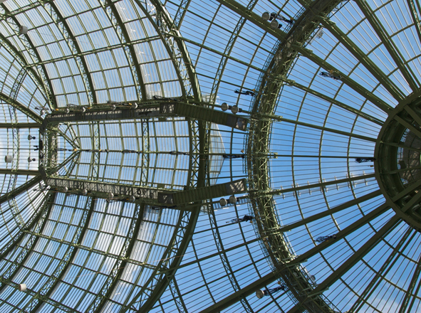 Sous la verrière du Grand Palais