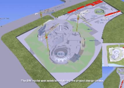 Animation en images de synthèse mettant en lumière la 4ème dimension du projet de construction du planétarium de Shanghai : le temps.