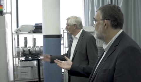 Gilles Le Borgne et Didier Michaud en visite à l'ADN
