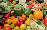 fruits et légumes jetés