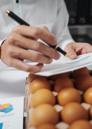 Surveillance des denrées alimentaires : contrôle et inspection des œufs