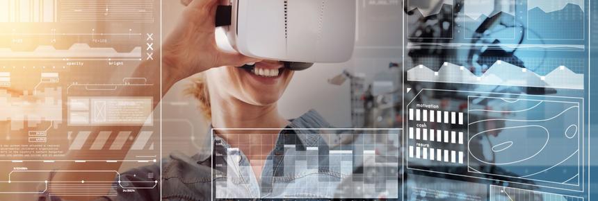 Personne avec un casque VR